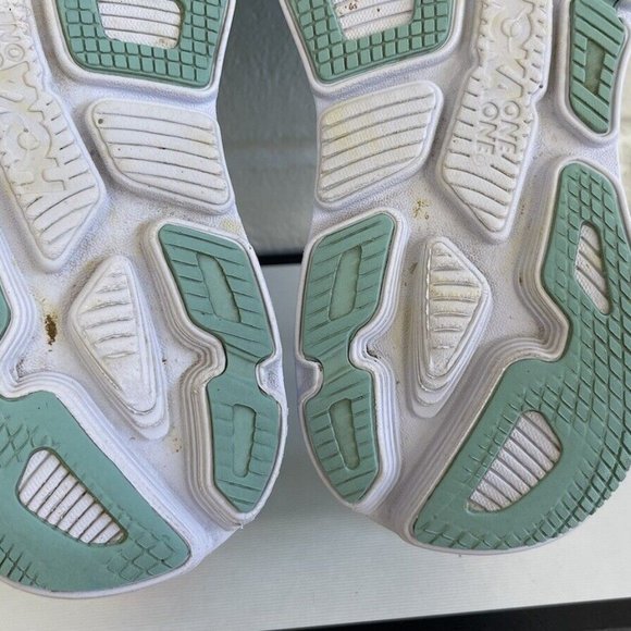 Hoka One One Bondi 7 Women Sz 6.5US Sneaker EUC Aquarelle /Eggshell Blue Lace Up - Picture 11 of 11